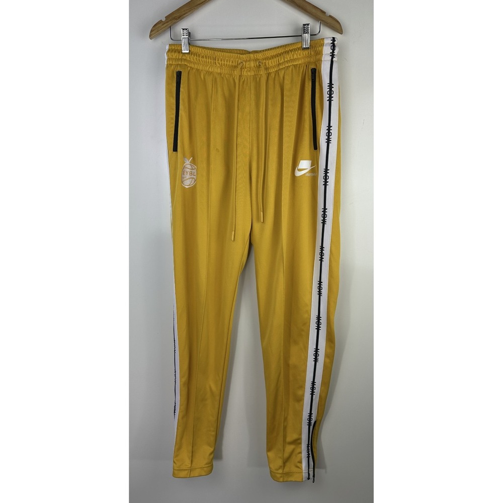 *Flawed* Nike EYBL Basketball Issued Sweatpants XLT (Read) NBA Training Yellow - Picture 2 of 16